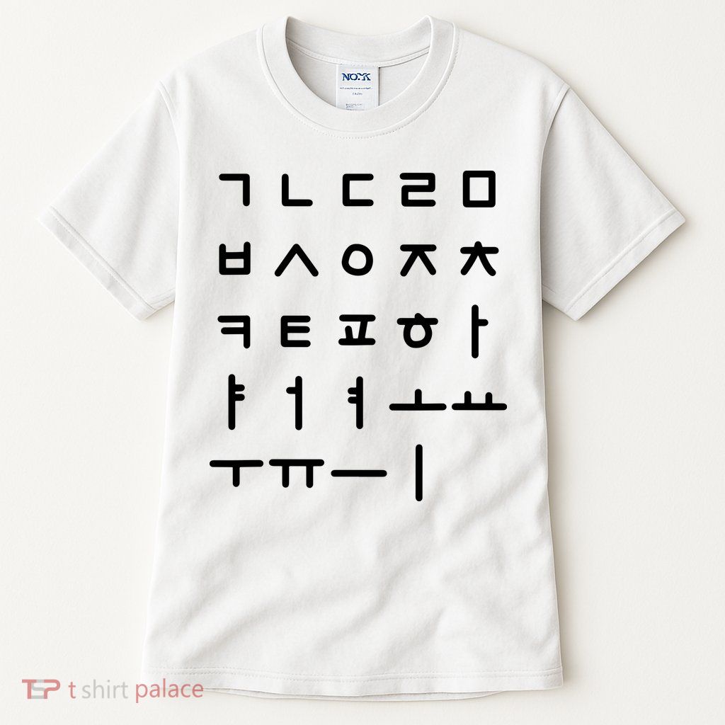 Korean Alphabet Korean Language Hangul Tall T-Shirt