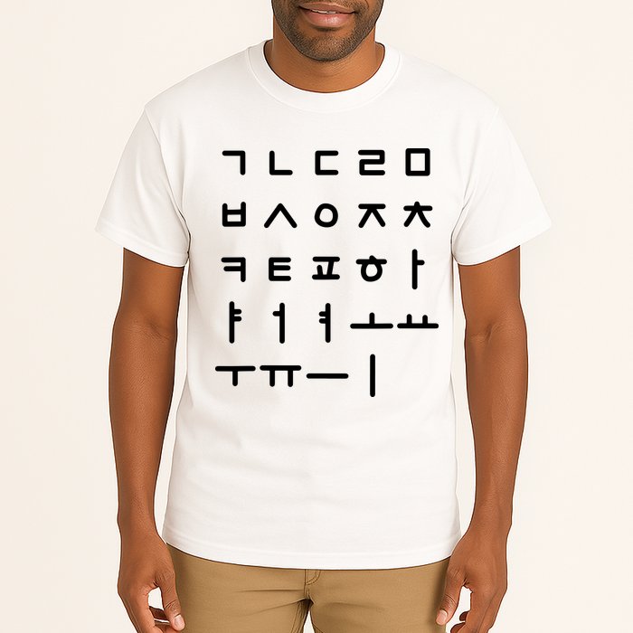 Korean Alphabet Korean Language Hangul Tall T-Shirt