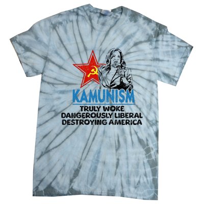 Kammunism Anti Kamala Vote Trump 2024 Funny Political Tie-Dye T-Shirt