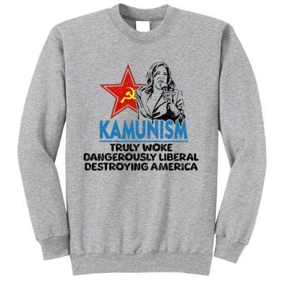 Kammunism Anti Kamala Vote Trump 2024 Funny Political Tall Sweatshirt