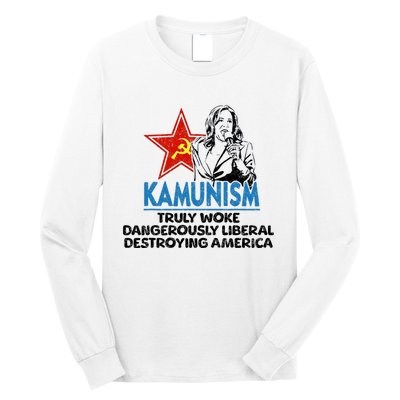 Kammunism Anti Kamala Vote Trump 2024 Funny Political Long Sleeve Shirt