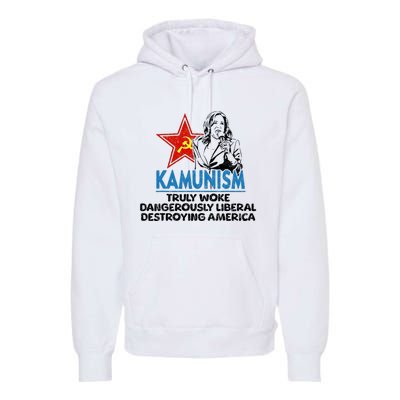 Kammunism Anti Kamala Vote Trump 2024 Funny Political Premium Hoodie