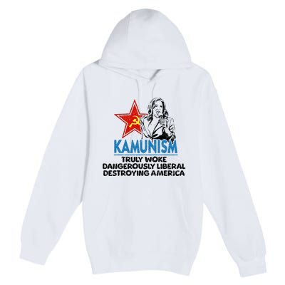 Kammunism Anti Kamala Vote Trump 2024 Funny Political Premium Pullover Hoodie