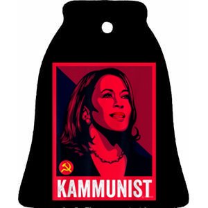 Kamunist Anti Kamala Harris Funny Election 2024 Ceramic Bell Ornament