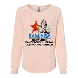 Kammunism Anti Kamala Vote Trump 2024 Funny Political Womens California Wash Sweatshirt