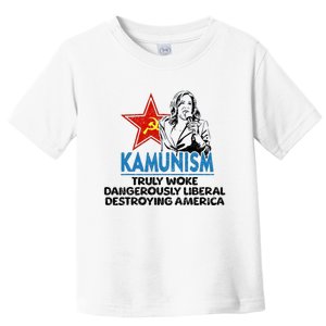 Kammunism Anti Kamala Vote Trump 2024 Funny Political Toddler T-Shirt