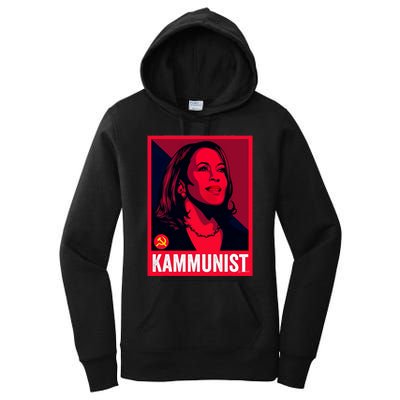 Kamunist Anti Kamala Harris Funny Election 2024 Women's Pullover Hoodie