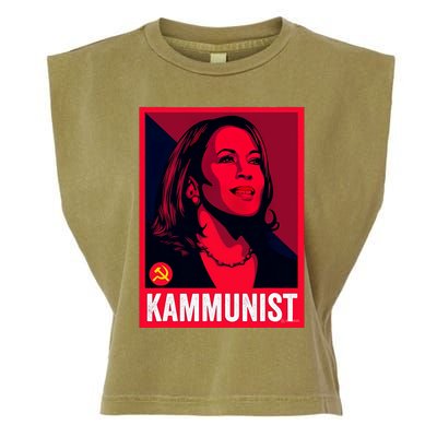 Kamunist Anti Kamala Harris Funny Election 2024 Garment-Dyed Women's Muscle Tee