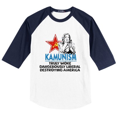 Kammunism Anti Kamala Vote Trump 2024 Baseball Sleeve Shirt