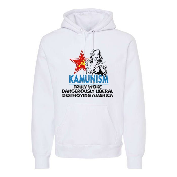 Kammunism Anti Kamala Vote Trump 2024 Premium Hoodie