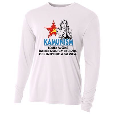 Kammunism Anti Kamala Vote Trump 2024 Cooling Performance Long Sleeve Crew