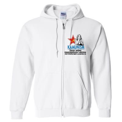 Kammunism Anti Kamala Vote Trump 2024 Full Zip Hoodie