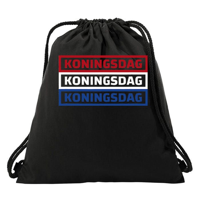 Kingsday Amsterdam Koningsdag Netherlands Dutch Drawstring Bag