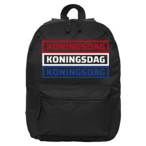 Kingsday Amsterdam Koningsdag Netherlands Dutch 16 in Basic Backpack