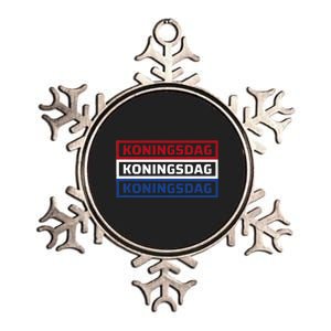 Kingsday Amsterdam Koningsdag Netherlands Dutch Metallic Star Ornament