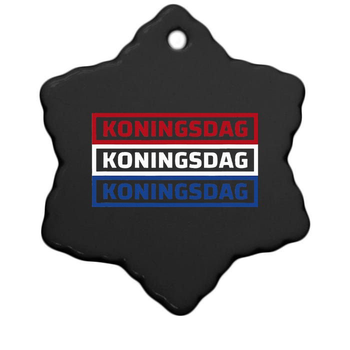 Kingsday Amsterdam Koningsdag Netherlands Dutch Ceramic Star Ornament