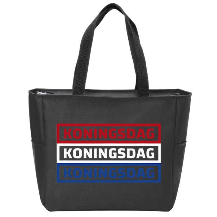 Kingsday Amsterdam Koningsdag Netherlands Dutch Zip Tote Bag