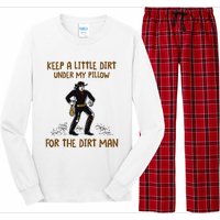 Keep A Little Dirt Under My Pillow Funny Cowboy Apparel Long Sleeve Pajama Set