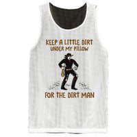 Keep A Little Dirt Under My Pillow Funny Cowboy Apparel Mesh Reversible Basketball Jersey Tank