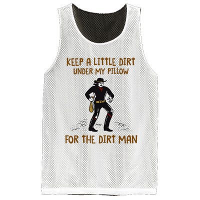 Keep A Little Dirt Under My Pillow Funny Cowboy Apparel Mesh Reversible Basketball Jersey Tank