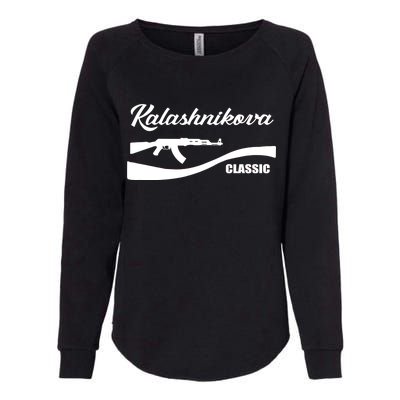 Kalashnikov AK47 Classic Womens California Wash Sweatshirt