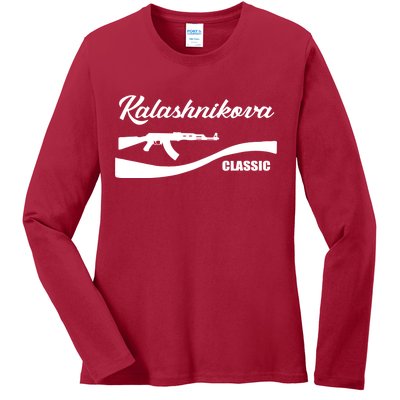 Kalashnikov AK47 Classic Ladies Long Sleeve Shirt