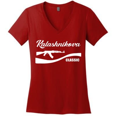 Kalashnikov AK47 Classic Women's V-Neck T-Shirt
