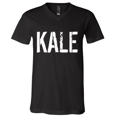Kale Vegan Vegetarian Funny Parody V-Neck T-Shirt