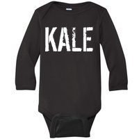 Kale Vegan Vegetarian Funny Parody Baby Long Sleeve Bodysuit