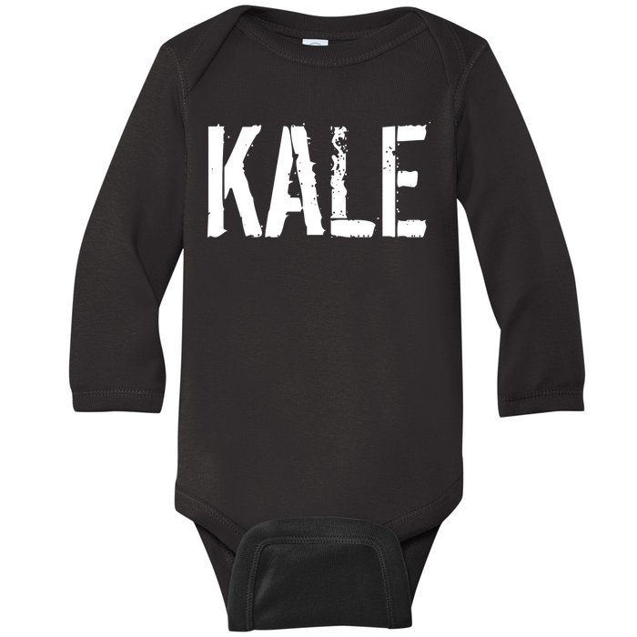 Kale Vegan Vegetarian Funny Parody Baby Long Sleeve Bodysuit