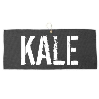 Kale Vegan Vegetarian Funny Parody Large Microfiber Waffle Golf Towel