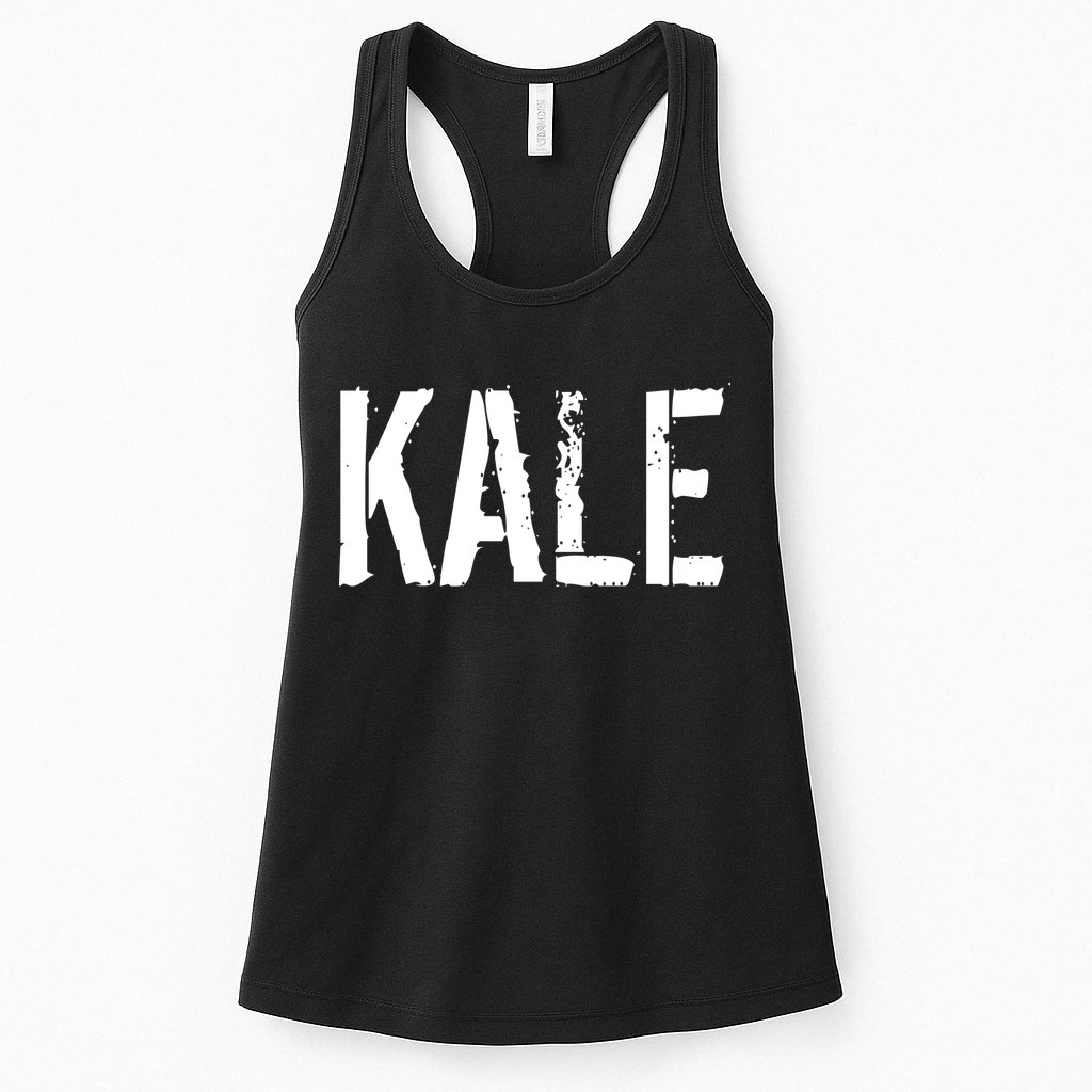 Kale Vegan Vegetarian Funny Parody Womens Tank Top