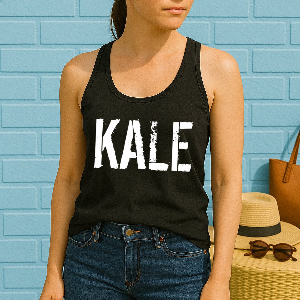 Kale Vegan Vegetarian Funny Parody Womens Tank Top