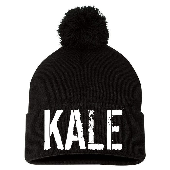 Kale Vegan Vegetarian Funny Parody Pom Pom 12in Knit Beanie