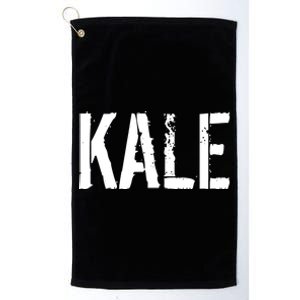 Kale Vegan Vegetarian Funny Parody Platinum Collection Golf Towel