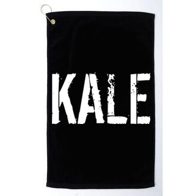 Kale Vegan Vegetarian Funny Parody Platinum Collection Golf Towel