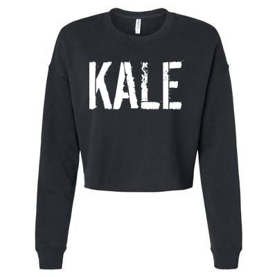 Kale Vegan Vegetarian Funny Parody Cropped Pullover Crew
