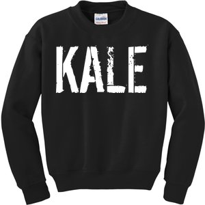 Kale Vegan Vegetarian Funny Parody Kids Sweatshirt