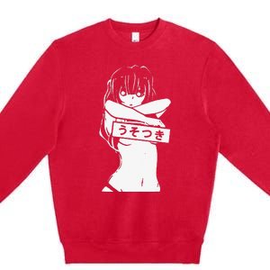 Kawaii Anime Manga Babe Sexy Cosplay gifts Premium Crewneck Sweatshirt