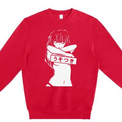 Kawaii Anime Manga Babe Sexy Cosplay gifts Premium Crewneck Sweatshirt