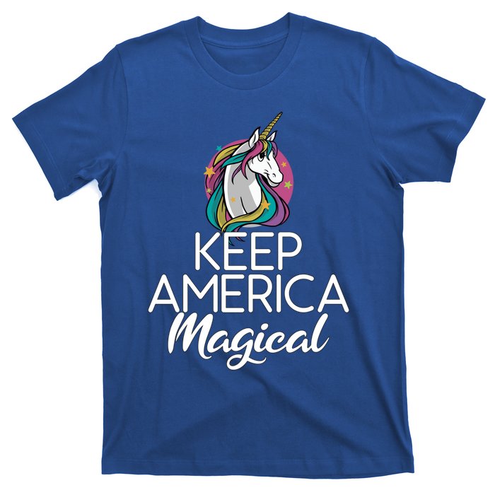 Keep America Magical Unicorn 4th Of July Gift T-Shirt