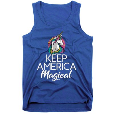 Keep America Magical Unicorn 4th Of July Gift Tank Top