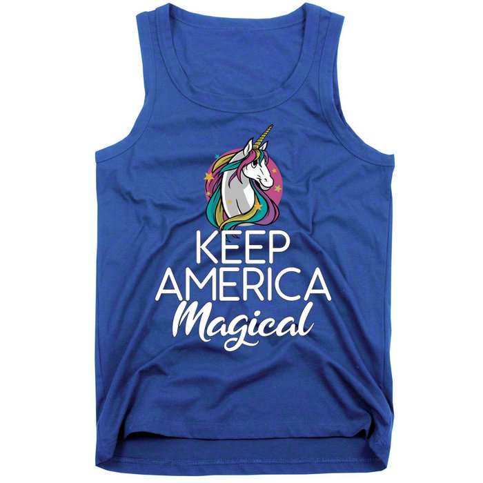 Keep America Magical Unicorn 4th Of July Gift Tank Top