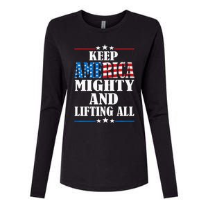 Keep America Mighty And Lifting All Kamala Harris 2024 Womens Cotton Relaxed Long Sleeve T-Shirt