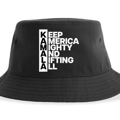 Keep America Mighty And Lifting All Kamala Sustainable Bucket Hat