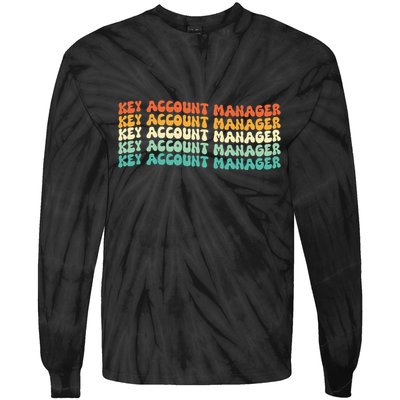 Key Account Manager Job Title Tie-Dye Long Sleeve Shirt