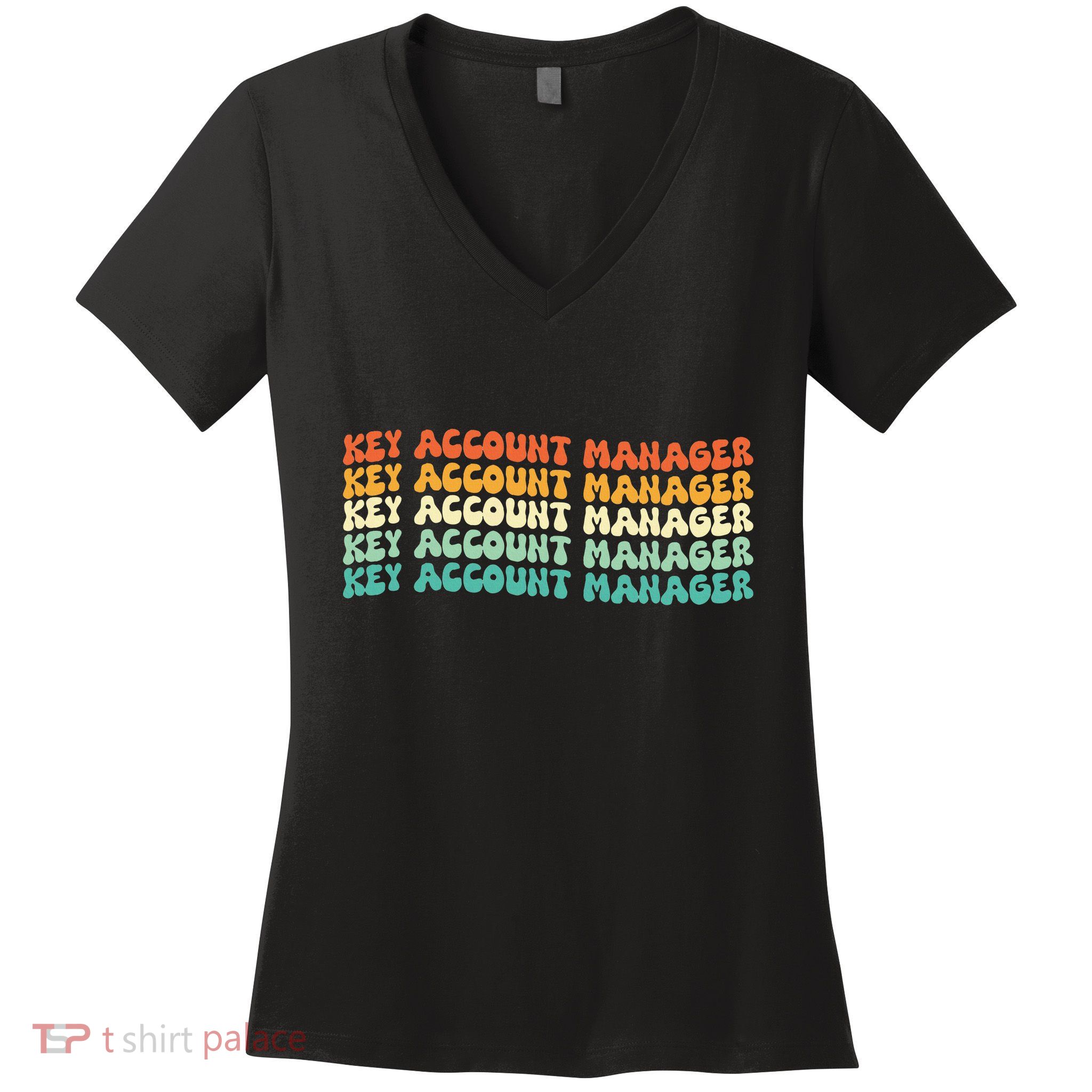 Key Account Manager Job Title Women's V-Neck T-Shirt