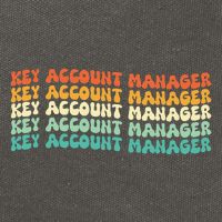 Key Account Manager Job Title Cotton Canvas Backpack