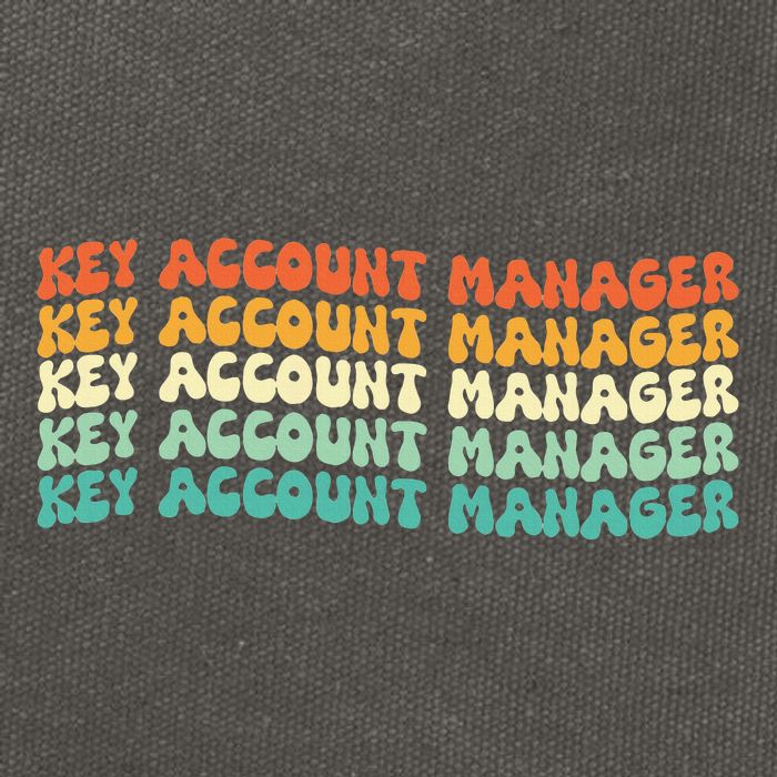 Key Account Manager Job Title Cotton Canvas Backpack