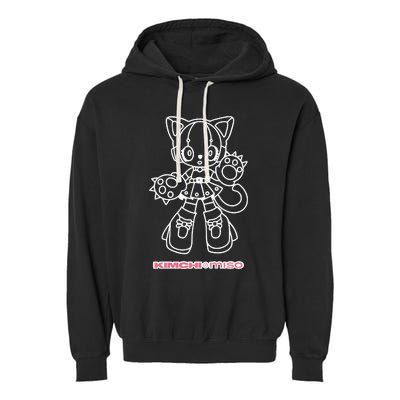 Kimchi And Miso Mecha Cat Girl Garment-Dyed Fleece Hoodie